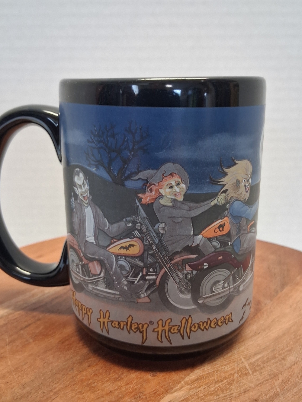 Harley Davidson Happy Harley Halloween Collectable Mug Movie Monsters RARE